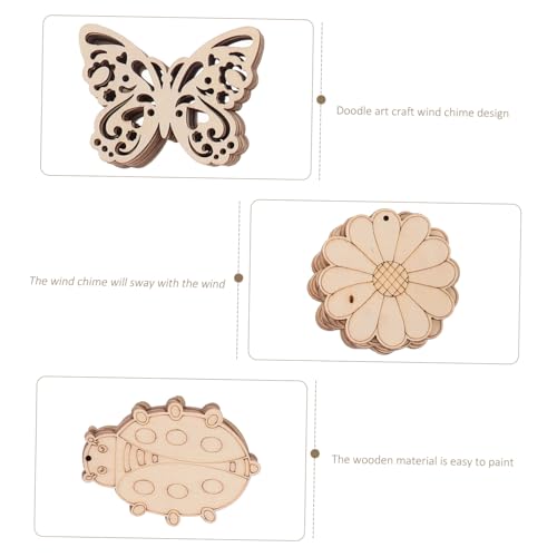 FONDOTIN 60 Stück Ungefertigte Holzscheiben mit Schmetterlingsformen Natürliche Blanke Holzplatten für DIY Basteln Kinderfreundlich Vielseitig für Kreative Heimdekoration und FONDOTIN 60 Stück Ungefertigte Holzscheiben mit Schmetterlingsformen Natürliche Blanke Holzplatten für DIY Basteln Kinderfreundlich Vielseitig für Kreative Heimdekoration und von FONDOTIN