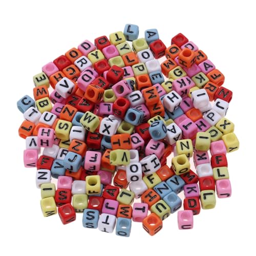 FONDOTIN 600 Stück Buchstabenperlen für Schmuckherstellung Große Beads zum Auffädeln DIY Armbänder Ketten Basteln Farbige Basis mit Schwarzer Langlebig und Vielseitig FONDOTIN 600 Stück Buchstabenperlen für Schmuckherstellung Große Beads zum Auffädeln DIY Armbänder Ketten Basteln Farbige Basis mit Schwarzer Langlebig und Vielseitig von FONDOTIN