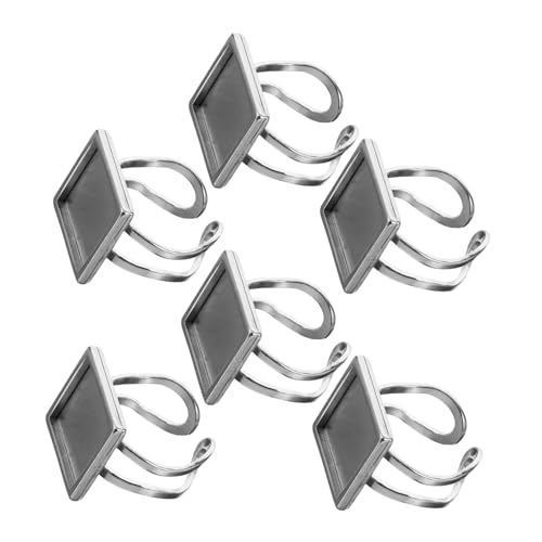 FONDOTIN 6Stücke Verstellbare Ringrohlinge für Schmuckherstellung DIY Ringbasen Schmuckzubehör für Projekte für und Besondere Anlässe FONDOTIN 6Stücke Verstellbare Ringrohlinge für Schmuckherstellung DIY Ringbasen Schmuckzubehör für Projekte für und Besondere Anlässe von FONDOTIN