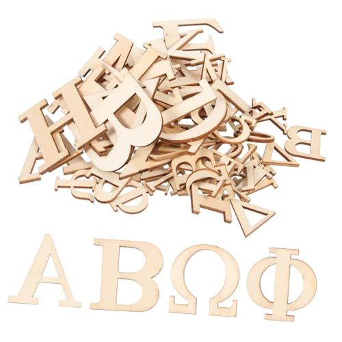 FONDOTIN 72 Stück Holzbuchstaben Set Griechisches Alphabet Unlackierte Holzslices für DIY Bastelprojekte Wanddekoration Bildung und Interaktive Spiele FONDOTIN 72 Stück Holzbuchstaben Set Griechisches Alphabet Unlackierte Holzslices für DIY Bastelprojekte Wanddekoration Bildung und Interaktive Spiele von FONDOTIN