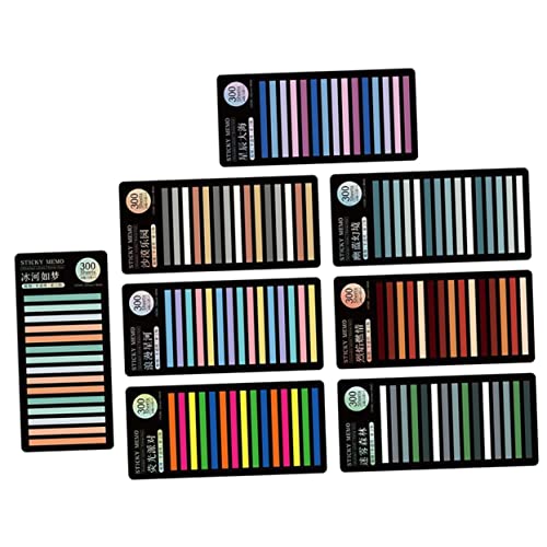FONDOTIN 8 Blatt Teiliges Bunte Lesestreifen Lesezeichen Transparente Schmale Haftmarker Markieren von Textstellen für Schüler und Leser Fördert Konzentration und Visuelles Tracking FONDOTIN 8 Blatt Teiliges Bunte Lesestreifen Lesezeichen Transparente Schmale Haftmarker Markieren von Textstellen für Schüler und Leser Fördert Konzentration und Visuelles Tracking von FONDOTIN