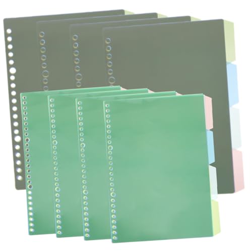 FONDOTIN 8 Sätze Farbige Register für Ringbücher Langlebige PP Trennblätter mit Beschreibbaren Tabs Geeignet für Notizbücher zum Organisieren von Berichten und Präsentationen FONDOTIN 8 Sätze Farbige Register für Ringbücher Langlebige PP Trennblätter mit Beschreibbaren Tabs Geeignet für Notizbücher zum Organisieren von Berichten und Präsentationen von FONDOTIN