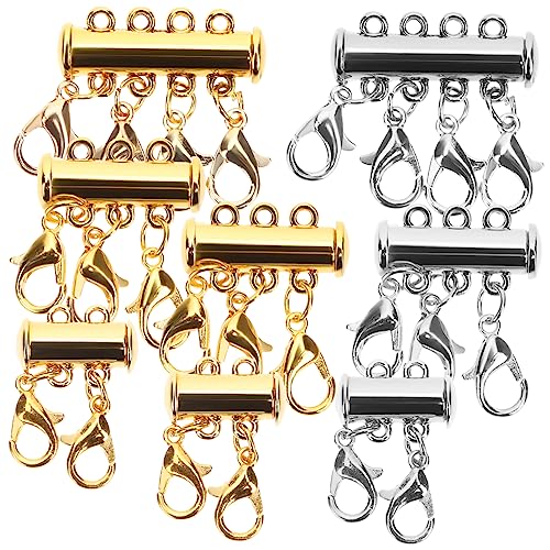 FONDOTIN 8 Stück Magnetischer Halskettenverschluss Teilig Langlebiger Mehrlagiger Kettenverbinder für Stapelbare Halsketten und Armbänder Verschleißfestes Material Verhindert Verknotungen FONDOTIN 8 Stück Magnetischer Halskettenverschluss Teilig Langlebiger Mehrlagiger Kettenverbinder für Stapelbare Halsketten und Armbänder Verschleißfestes Material Verhindert Verknotungen von FONDOTIN