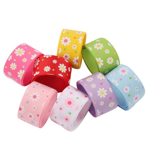 FONDOTIN 8 Stück Teiliges Blumenmuster DIY Polyester Band Glatte Oberfläche Vielseitig für Geschenkverpackung Haarspangen und Kleidung Bunte Farbmischung Langlebiges Bastelband FONDOTIN 8 Stück Teiliges Blumenmuster DIY Polyester Band Glatte Oberfläche Vielseitig für Geschenkverpackung Haarspangen und Kleidung Bunte Farbmischung Langlebiges Bastelband von FONDOTIN