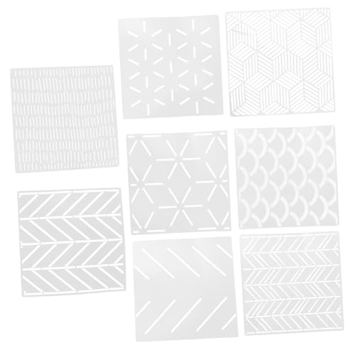 FONDOTIN 8 Stück Teiliges Geometrisches Wand Schablonen Wiederverwendbar DIY Malvorlagen für Wände Möbel Fenster Holzflächen Vielseitig Nutzbar und Waschbar FONDOTIN 8 Stück Teiliges Geometrisches Wand Schablonen Wiederverwendbar DIY Malvorlagen für Wände Möbel Fenster Holzflächen Vielseitig Nutzbar und Waschbar von FONDOTIN