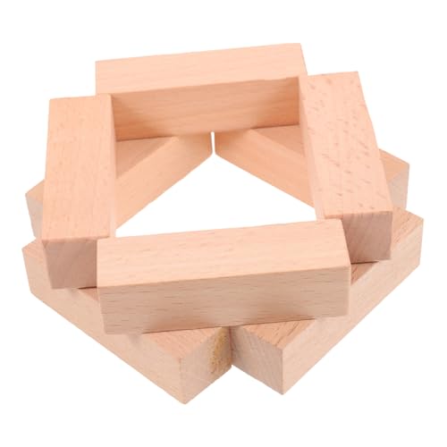 FONDOTIN 8 Stück Teiliges Quadratische Buchenholz Stempel zum Schnitzen DIY Holzstempel für Scrapbooking Kartengestaltung Basteln Dickes Holz für Langlebige Handwerksprojekte von FONDOTIN