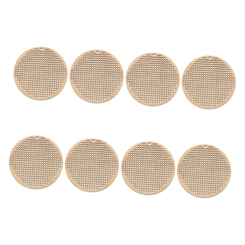 FONDOTIN 8 Stück Teiliges Runde Holzscheiben mit Natürlicher Maserung Blanko Kreuzstichrahmen für DIY Basteln Vielseitige Holzanhänger für Lesezeichen Schmuck und Kreative Handarbeiten FONDOTIN 8 Stück Teiliges Runde Holzscheiben mit Natürlicher Maserung Blanko Kreuzstichrahmen für DIY Basteln Vielseitige Holzanhänger für Lesezeichen Schmuck und Kreative Handarbeiten von FONDOTIN