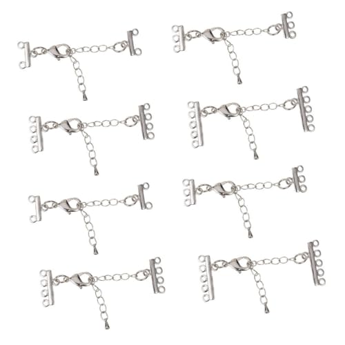 FONDOTIN 8 Stück Teiliges Set Kettenverlängerungen mit Karabinerhaken für Schmuck DIY und Armbandverlängerungen für Basteln und Schmuckgestaltung FONDOTIN 8 Stück Teiliges Set Kettenverlängerungen mit Karabinerhaken für Schmuck DIY und Armbandverlängerungen für Basteln und Schmuckgestaltung von FONDOTIN