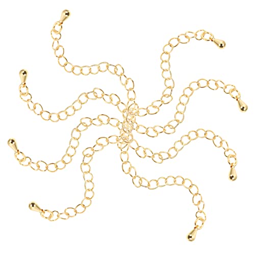 FONDOTIN 8Stücke Schmuckkette Verlängerung Halsketten und Armband Extender für DIY Schmuck Stilvolle Erweiterungsketten für Designs von FONDOTIN