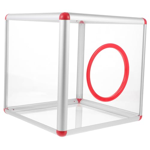 FONDOTIN Acryl Box Transparent Robuste Spenden und Verlosungsbox für Partys Wohltätigkeit und Spieltickets Sichere Wahlurne für und Spendenaktionen von FONDOTIN
