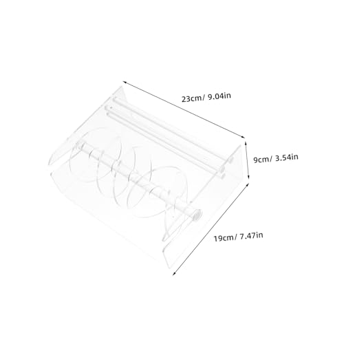 FONDOTIN Acryl Etiketten Aufkleberspender Einstellbar Großer Rollenhalter für Büro Versandetiketten Organizer Stabil Langlebig FONDOTIN Acryl Etiketten Aufkleberspender Einstellbar Großer Rollenhalter für Büro Versandetiketten Organizer Stabil Langlebig von FONDOTIN
