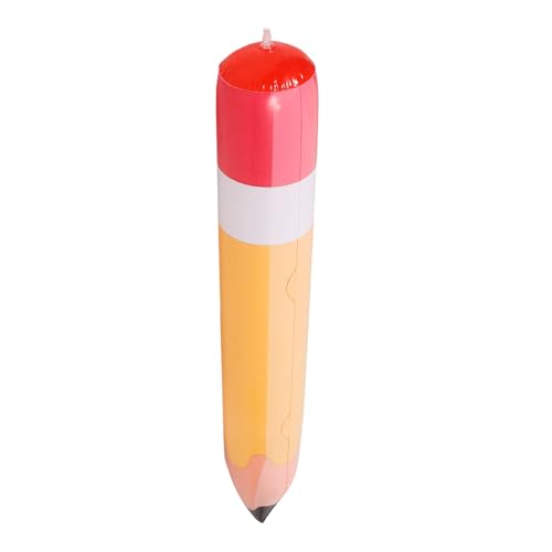 FONDOTIN Aufblasbarer Bleistiftballon PVC Deko für Schulanfang und Klassenzimmer Widerstandsfähig Farbenfroh Partyzubehör für Schulfeiern von FONDOTIN