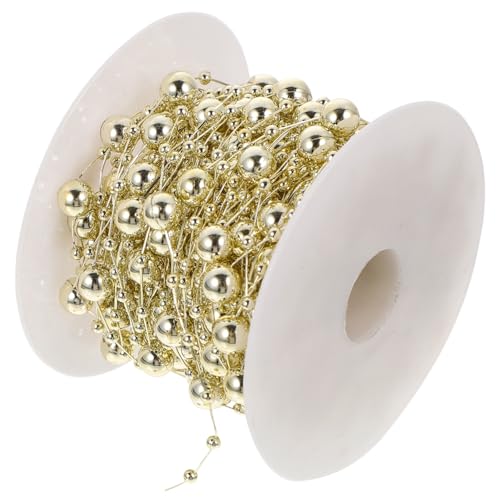 FONDOTIN Beaded Chain für DIY Schmuckherstellung Gold Silber Dekoschnur für Hochzeitsdeko Armbänder und Langlebiges Material für Kreative Projekte von FONDOTIN