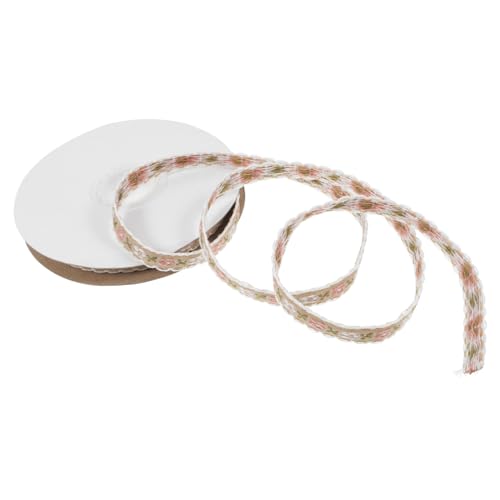 FONDOTIN Beständiges Stickband mit Eleganter Blumenstickerei Dekoratives und Verpackungsband für Näharbeiten Diy Dekorationen Bekleidungsverzierung Kaffee von FONDOTIN