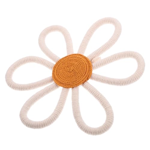 FONDOTIN Boho Wanddekoration Gewebte Blumenhänger Kinderzimmer Mädchenzimmer Wanddeko Weiß Mittel für Kinderzimmer und Babyzimmer FONDOTIN Boho Wanddekoration Gewebte Blumenhänger Kinderzimmer Mädchenzimmer Wanddeko Weiß Mittel für Kinderzimmer und Babyzimmer von FONDOTIN