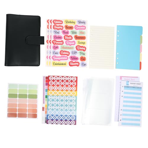 FONDOTIN Budgetplaner Ringbuch mit Losen Blättern Flexibles Sparheft für Haushaltsbudget und Finanzplanung Praktisches Geldbuch mit Umschlägen Schwarzes Notizbuch für Persönliche FONDOTIN Budgetplaner Ringbuch mit Losen Blättern Flexibles Sparheft für Haushaltsbudget und Finanzplanung Praktisches Geldbuch mit Umschlägen Schwarzes Notizbuch für Persönliche von FONDOTIN