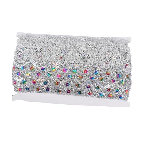 FONDOTIN Bunte Pailletten spitzenborte Ethno stil Langlebig und Vielseitig Dekoratives Spitzenband für DIY Kleidung Tanzkostüme Bauchtanzröcke Yards Feine Textur Reißfest FONDOTIN Bunte Pailletten spitzenborte Ethno stil Langlebig und Vielseitig Dekoratives Spitzenband für DIY Kleidung Tanzkostüme Bauchtanzröcke Yards Feine Textur Reißfest von FONDOTIN