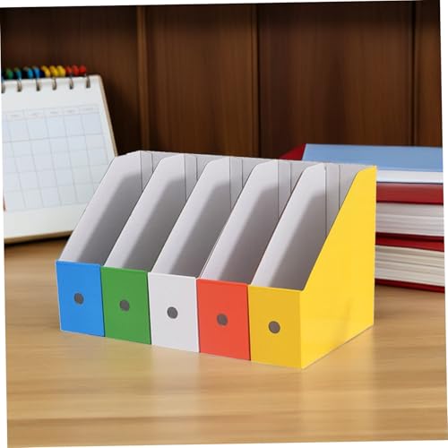 FONDOTIN Buntes Desktop aktenregal aus Papier Organizer für Büro und Schule Dokumentenhalter mit Notizfeld Platzsparend für Bücher Zeitschriften Dateien Schreibtisch Ordnungssystem FONDOTIN Buntes Desktop aktenregal aus Papier Organizer für Büro und Schule Dokumentenhalter mit Notizfeld Platzsparend für Bücher Zeitschriften Dateien Schreibtisch Ordnungssystem von FONDOTIN