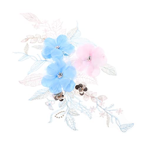 FONDOTIN DIY Blumenstoff Applikation Bestickter Patch für Hochzeitskleid Kleidung Accessoires Langlebig und Praktisch Dekorieren Handwerkskunst FONDOTIN DIY Blumenstoff Applikation Bestickter Patch für Hochzeitskleid Kleidung Accessoires Langlebig und Praktisch Dekorieren Handwerkskunst von FONDOTIN
