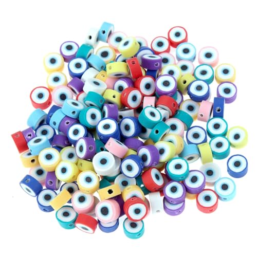 FONDOTIN DIY Polymer Clay Perlen Augenperlen für Armbänder und Schmuckherstellung Glatte Oberfläche Langlebig und Geruchlos für Kreative Bastelprojekte von FONDOTIN