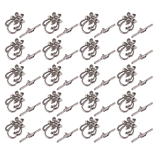 FONDOTIN DIY Schnalle Blumenform für Halsketten und Armbänder Teiliges Antikem Langlebig und Fade Resistant für Schmuckherstellung von FONDOTIN