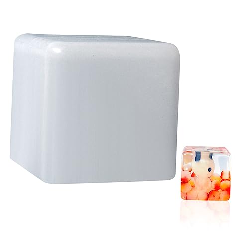 FONDOTIN DIY Silikon Würfeldekorationsform Handgefertigte Silikonform für Epoxidharz für Schmuckherstellung und Bastelarbeiten Geschenkidee von FONDOTIN