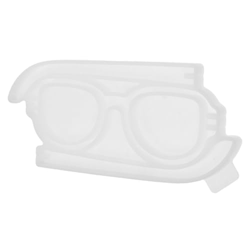 FONDOTIN DIY Silikonform Brillengestell Gießform Feine Details Kreative Bastelhilfe Weiß für Tischdeko Handgemachte Epoxidharz Schmuck Herstellung von FONDOTIN