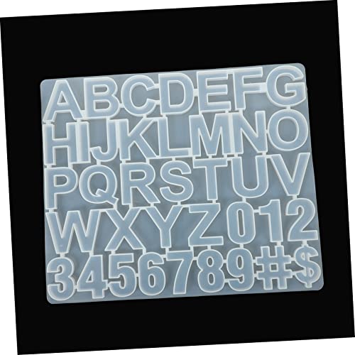 FONDOTIN DIY Silikonform Buchstaben Gießform für Anhänger Schmuck Basteln Langlebig und Leicht zu Reinigen für Epoxidharz und Kristallharz Zubehör Vielseitig für Kreative DIY Accessoires von FONDOTIN