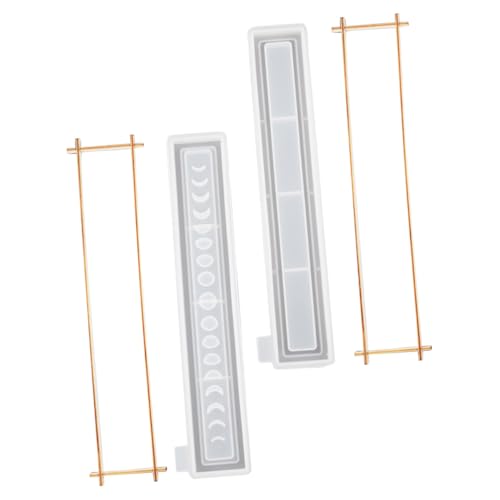 FONDOTIN DIY Silikonform Mondphasen Gießform für Epoxidharz Aufbewahrungsbox Räucherstäbchenhalter Flexibel Leicht Entformbar für Schmuck und Dekoration von FONDOTIN