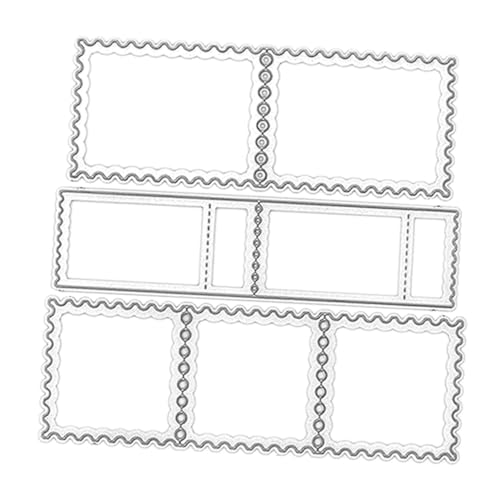 FONDOTIN DIY Stanzformen aus Stahl Metall Stanzschablonen für Karten Scrapbooking Prägen Handwerk Langlebig Vielseitig Wiederverwendbar für Fotoalben Grußkarten von FONDOTIN
