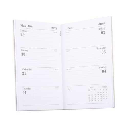 FONDOTIN Daily Planner Notizblock für Schule Büro Tage Zeitmanagement Terminplaner Einfaches Leichtes Papier notizheft zur Aufgaben Zielplanung Rosa von FONDOTIN