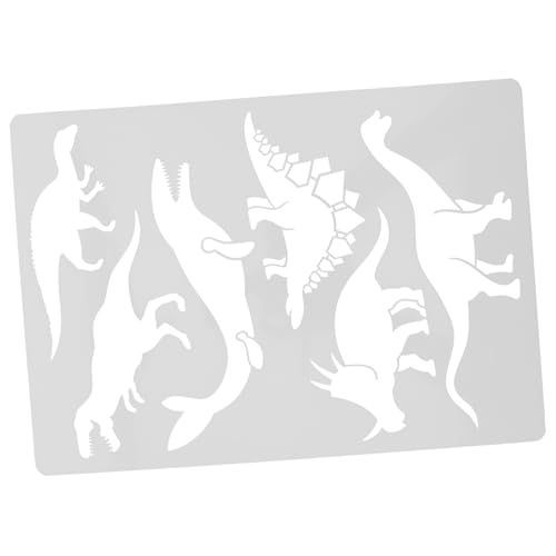FONDOTIN Dinosaurier Malvorlage Schablone Wiederverwendbar Flexible DIY Bastelvorlage für Erwachsene zum Malen Sprühen Scrapbooking und Handarbeiten von FONDOTIN