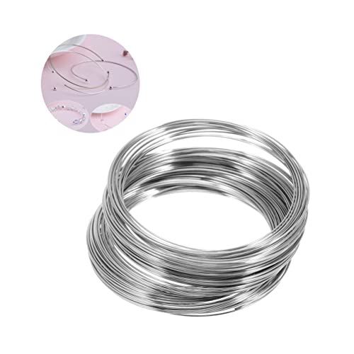 FONDOTIN Diy Armband Zubehör Kreise Silber Draht für Schmuckherstellung Leicht Hautfreundlich für Damen und Mädchen Vielseitig Kombinierbar mit Verschiedenen Outfits von FONDOTIN