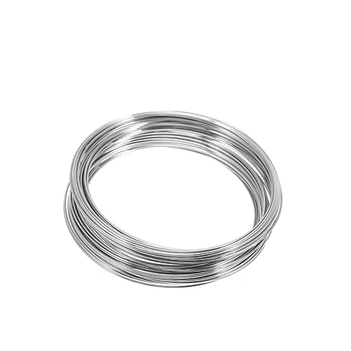 FONDOTIN Diy Erinnerung Draht Armband Kreise Silber Schmuck Herstellung für Damen und Mädchen Hochwertiges Umweltfreundliches Material Leicht und Angenehm zu Tragen von FONDOTIN