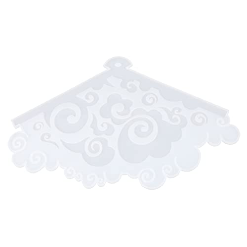 FONDOTIN Diy Silikonform für Fächer Epoxidharz Gießform für Kreative Bastelprojekte Transparente Silikonform für Fächergestaltung für Kunsthandwerk und Dekoration von FONDOTIN