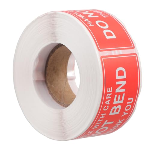 FONDOTIN Do Not Bend Warnaufkleber Selbstklebend pro Wasserfest Versandetiketten Fragile Aufkleber für Zerbrechliche Pakete und Umzugssendungen FONDOTIN Do Not Bend Warnaufkleber Selbstklebend pro Wasserfest Versandetiketten Fragile Aufkleber für Zerbrechliche Pakete und Umzugssendungen von FONDOTIN