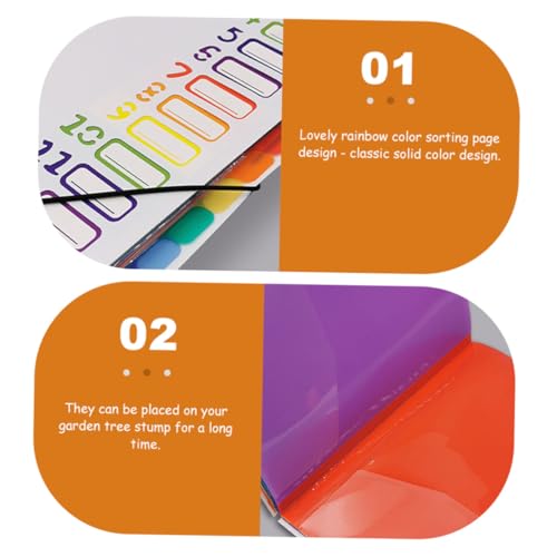 FONDOTIN Dokumentenmappe Mehrlagig mit Regenbogenfächern Tragbare Aktenmappe mit Mehreren Taschen Praktischer Organizer für Büro und Schule Langlebige und Kompakte Datei von FONDOTIN