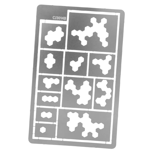 FONDOTIN Edelstahl Malerschablone Mehrfarbige Camouflage Sprühvorlage Wiederverwendbar Robust Für DIY Modelle Wände Möbel Canvas von FONDOTIN