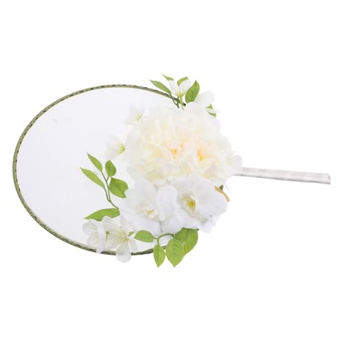 FONDOTIN Eleganter Chinesischer Handfächer mit Realistischer Blumendeko und Feinem Tassel Traditioneller Runder Fächer für Hochzeit Tanz und Stilvolle Raumdeko FONDOTIN Eleganter Chinesischer Handfächer mit Realistischer Blumendeko und Feinem Tassel Traditioneller Runder Fächer für Hochzeit Tanz und Stilvolle Raumdeko von FONDOTIN