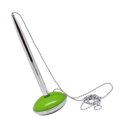 FONDOTIN Ergonomischer Grüner Kugelschreiber mit Kette und Ständer Rutschfester Tischstift für Bank Büro und Hotelrezeption Langlebige Oberfläche mit Leuchtendem Farbfinish FONDOTIN Ergonomischer Grüner Kugelschreiber mit Kette und Ständer Rutschfester Tischstift für Bank Büro und Hotelrezeption Langlebige Oberfläche mit Leuchtendem Farbfinish von FONDOTIN