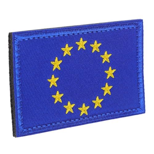FONDOTIN Eu Flaggen Patch mit Besticktes Nylon Abzeichen für Kleidung Rucksäcke und Hüte Langlebiges Vielseitiges Eu zum Aufnähen und Dekorieren bei Reisen und Partys FONDOTIN Eu Flaggen Patch mit Besticktes Nylon Abzeichen für Kleidung Rucksäcke und Hüte Langlebiges Vielseitiges Eu zum Aufnähen und Dekorieren bei Reisen und Partys von FONDOTIN