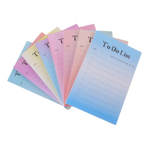 FONDOTIN Farbige Haftnotizen aus Fluoreszierendem Papier Selbstklebende Kompakte Notizblöcke Stark Haftende Portable Memo Pads für Büro Schule und Zuhause Vielseitig und Rückstandsfrei von FONDOTIN