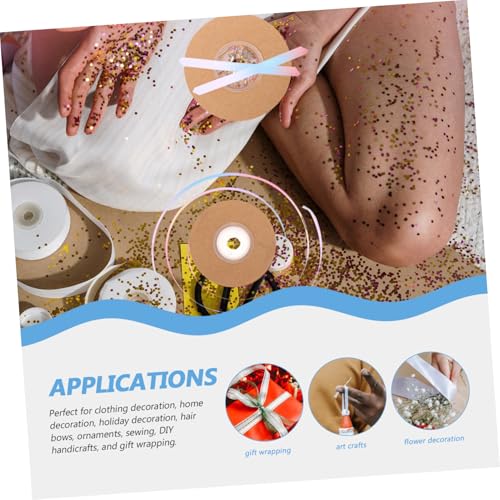 FONDOTIN Farbige Satinbänder Geschenkband Dekoratives Vielseitiges Schleifenband für Geschenkverpackung Bastelarbeiten Blumen Wohnaccessoires FONDOTIN Farbige Satinbänder Geschenkband Dekoratives Vielseitiges Schleifenband für Geschenkverpackung Bastelarbeiten Blumen Wohnaccessoires von FONDOTIN