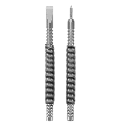 FONDOTIN Federbelastetes Nagel set Carbonstahl Center Punch mit Doppelkopf für Präzises Anreißen und Bohren von Holz und Metall Kompakt Leicht Vielseitig für Werkstatt und Heimwerker von FONDOTIN