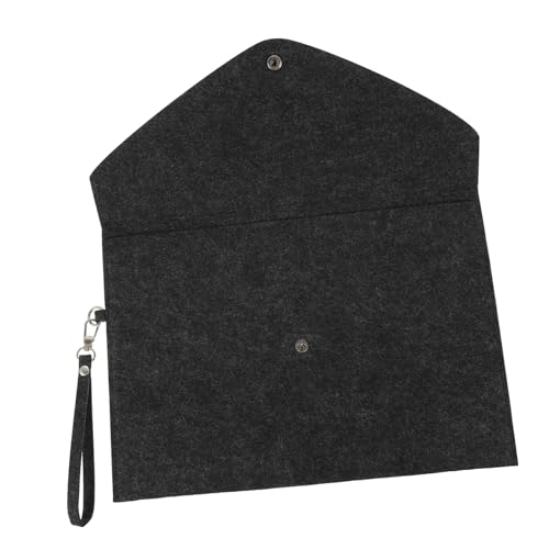 FONDOTIN Felt Dokumententasche mit Druckknopf Filz mappe für Büro und Reisen Großer Dokumentenorganizer Langlebig Rostfrei mit Trageschlaufe Praktische Aufbewahrung für Unterlagen von FONDOTIN