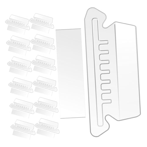 FONDOTIN File Folder Tabs Transparente PVC Anhänger Etiketten für Hängemappen Ordner Zubehör zum Beschriften und Organisieren von Dokumenten im Büro und Zuhause von FONDOTIN