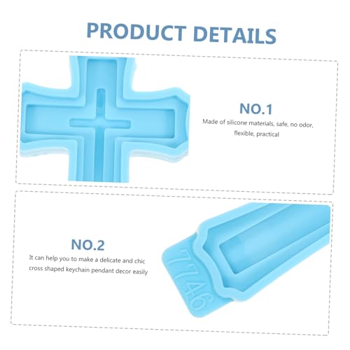 FONDOTIN Flexible Silikonform Kreuz Anhänger Gießform DIY Schlüsselanhänger Schmuck Silikonform für Harzgießen Schmuckherstellung Kreatives Basteln Zubehör FONDOTIN Flexible Silikonform Kreuz Anhänger Gießform DIY Schlüsselanhänger Schmuck Silikonform für Harzgießen Schmuckherstellung Kreatives Basteln Zubehör von FONDOTIN