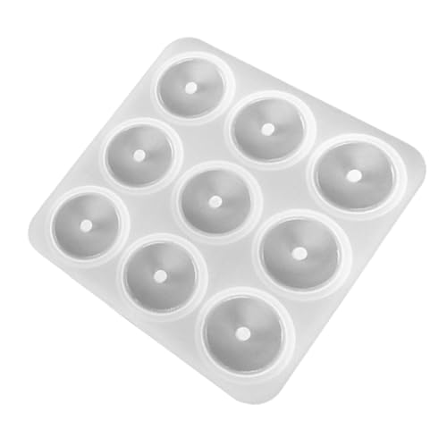 FONDOTIN Flexibles Silikonform DIY Anhänger Gießform für Epoxidharz Schmuckherstellung Runde Dekorative Halskettenform Sicher Praktisch für Bastelprojekte und Handgefertigte Accessoires von FONDOTIN
