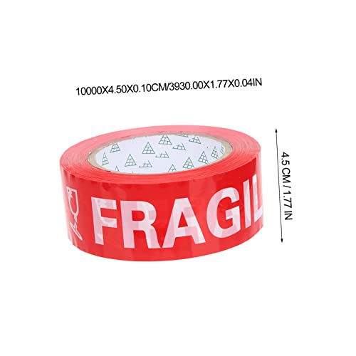 FONDOTIN Fragile Warning Tape Breit Selbstklebend Stark Haftendes Versandband für Kartonmarkierung Lichtechte Reißfeste Verpackungsetiketten für Zerbrechliche Gegenstände FONDOTIN Fragile Warning Tape Breit Selbstklebend Stark Haftendes Versandband für Kartonmarkierung Lichtechte Reißfeste Verpackungsetiketten für Zerbrechliche Gegenstände von FONDOTIN