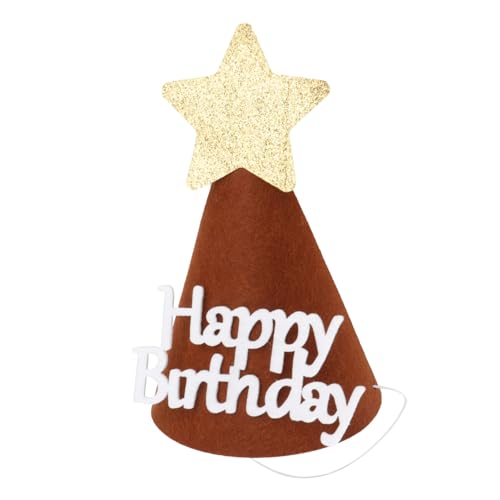 FONDOTIN Geburtstagshut aus Dickem Material Niedliches Party Accessoire Festlicher Partyhut für Mädchen und Jungen Geeignet für Geburtstagsfeier Shower Kostümparty und Partydekoration von FONDOTIN